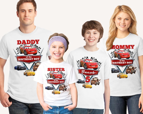 Disney cars on sale family shirts