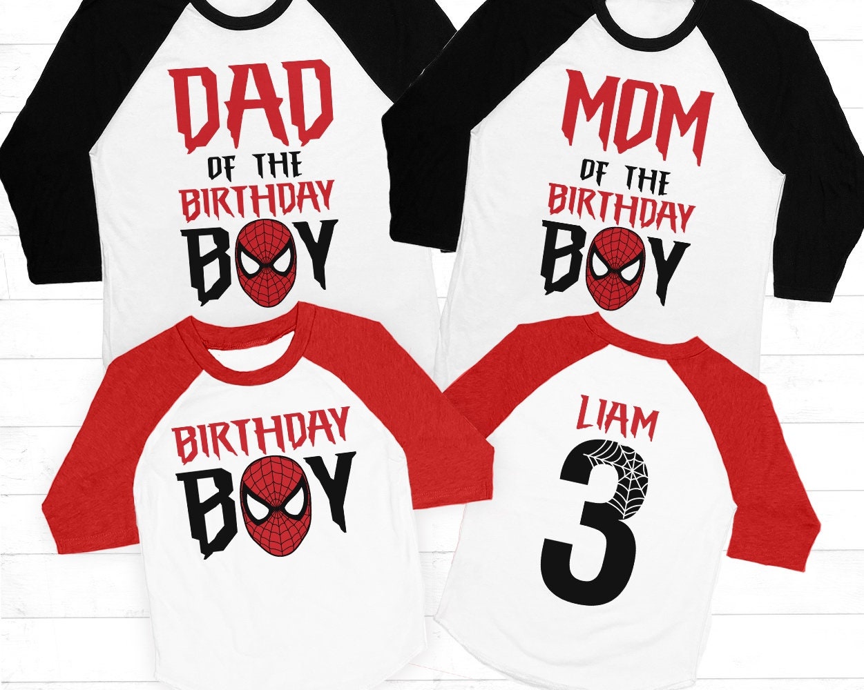 spiderman toddler birthday shirt