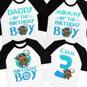 Maui Birthday Shirt, Moana Boys Birthday shirt, Maui Family Birthday shirt, Birthday Boy Shirt, Family Maui Birthday Raglan, Disney Birthday