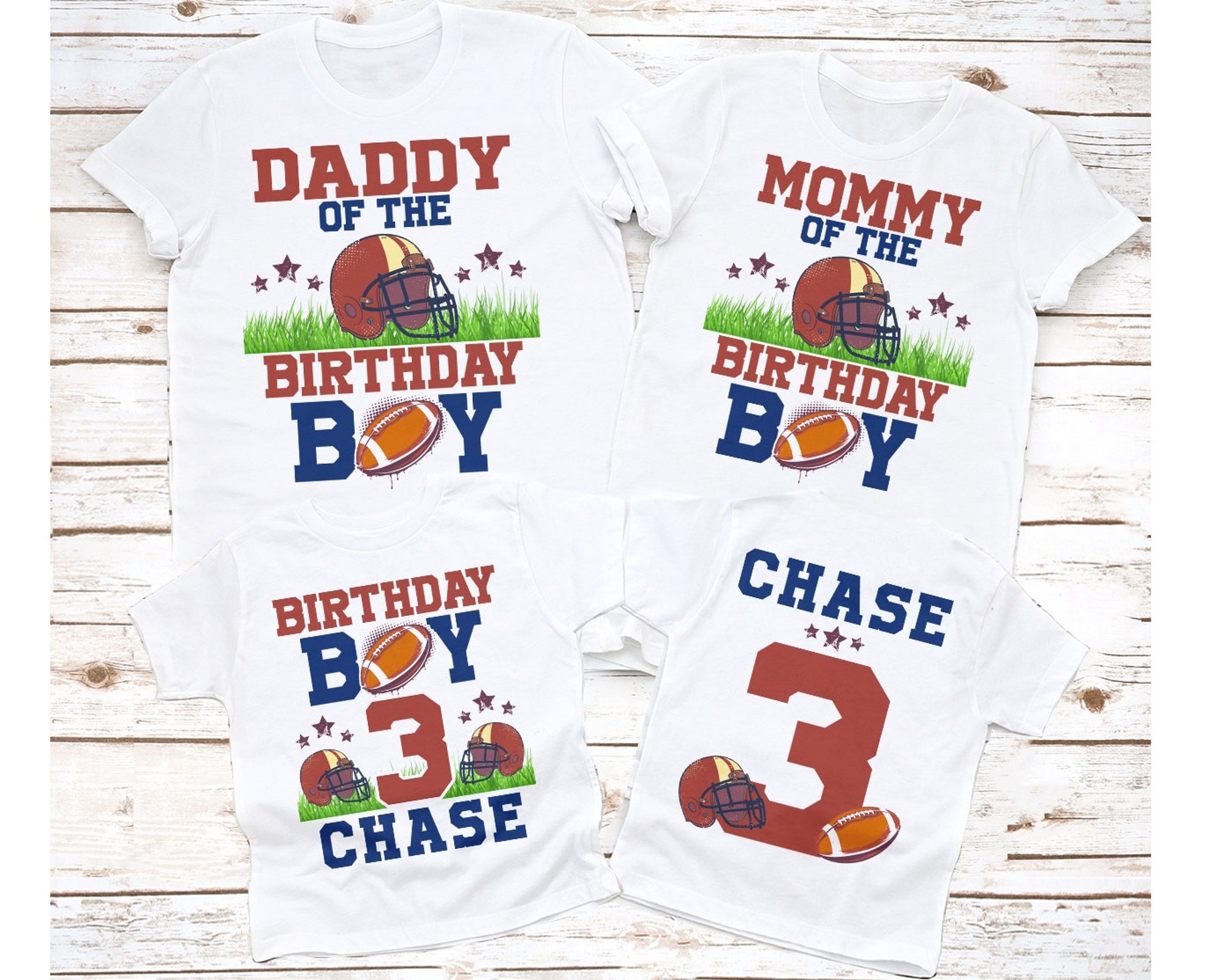 Football Birthday Shirt, Family Football Birthday Shirt, Boys 1st Birthday shirt, Sports Birthday shirt, football white birthday shirt,