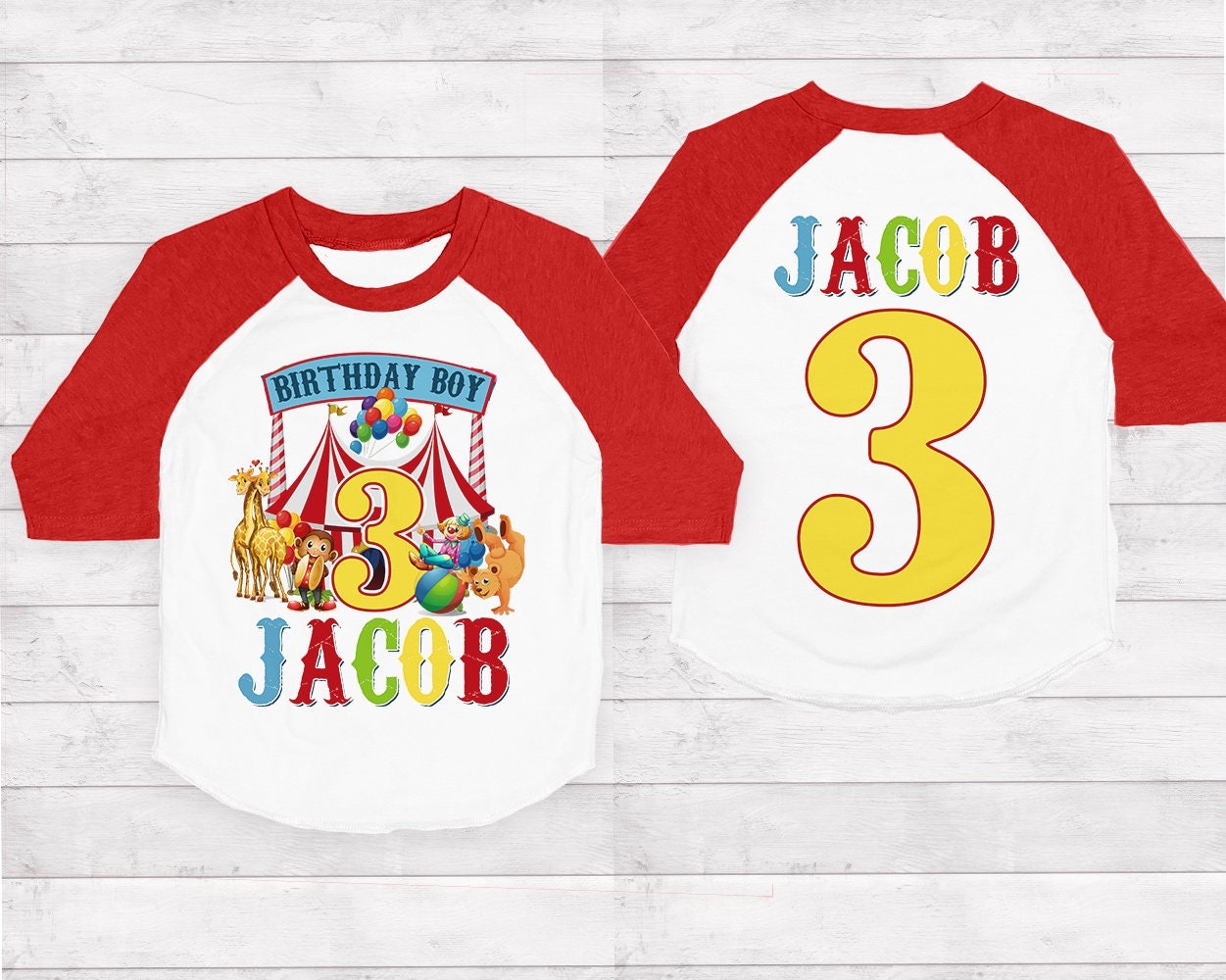 Circus Birthday Shirt Personalized 