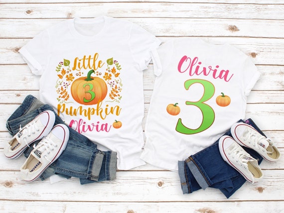 Pumpkin Birthday Shirt Fall Harvest 