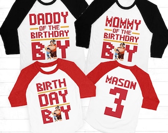 Wreck it ralph birthday shirt, family wreck it ralph birthday shirt, Vanellope shirt, personalized birthday shirt, wreck it ralph raglan tee