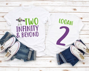 Buzz lightyear birthday shirt, Two infinity and beyond shirt, Toy story birthday shirt, Toy story raglan birthday shirt, 2nd birthday gift
