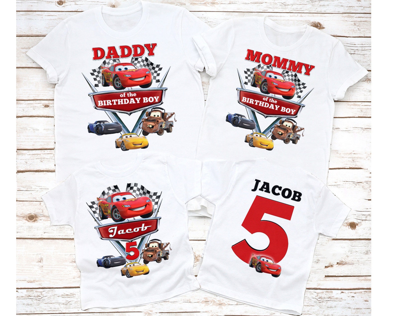 Cars Birthday Shirt Disney Cars Birthday shirt Cars Birthday 1 - изображени...