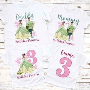 Princess Tiana Shirt, Tiana Mommy shirt, Princess and Frog Birthday shirt, Tiana Matching Family Birthday shirts, Disney Girl Birthday shirt