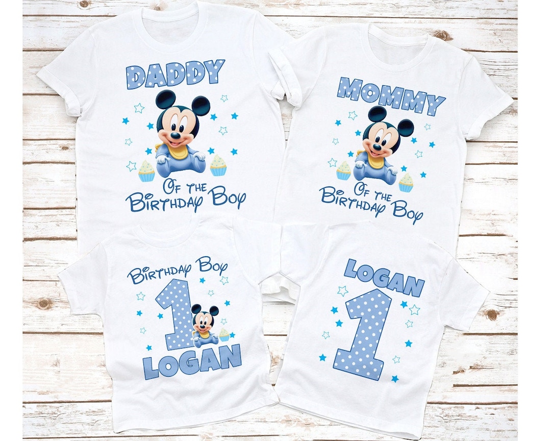 Baby Mickey Birthday Shirt, Mickey Mouse Mommy Birthday Shirt, Mickey  Birthday Shirt, Mickey Matching Family Birthday Shirts, Boys Birthday 