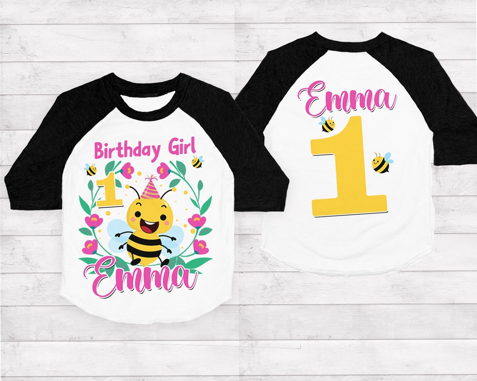 Bumble Bee Birthday Shirt First Birthday Shirt Honey Bee Etsy