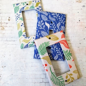 Botanical Lightswitch Cover: Handcrafted Leafy Home Decor
