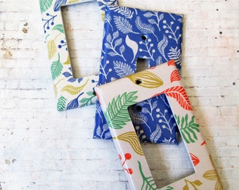 Botanical Lightswitch Cover: Handcrafted Leafy Home Decor