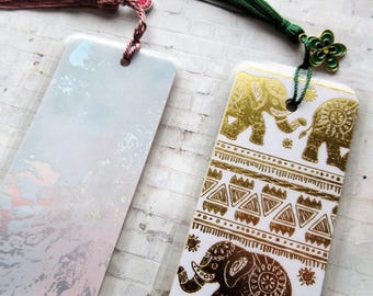 Handmade Quote Bookmark: Laminated Book Lover Gift