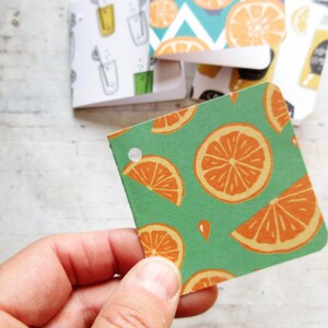 Étiquettes-cadeaux faites main, étiquettes-cadeaux sur le thème des fruits, boîtiers cadeaux, emballages et étiquettes cadeaux, articles en papier, jolies cartes, oeuvre d'art fantaisiste, cartes de fruits