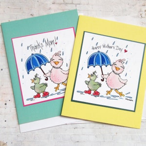 Cartes d'anniversaire de maman, carte de fête des mères, cartes faites main, art d'oiseau, cartes pour maman, cartes illustrées, cartes vierges, cartes de remerciement, fête des mères