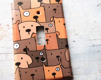 Decoupage Dog Light Switch Cover: Whimsical Home Decor