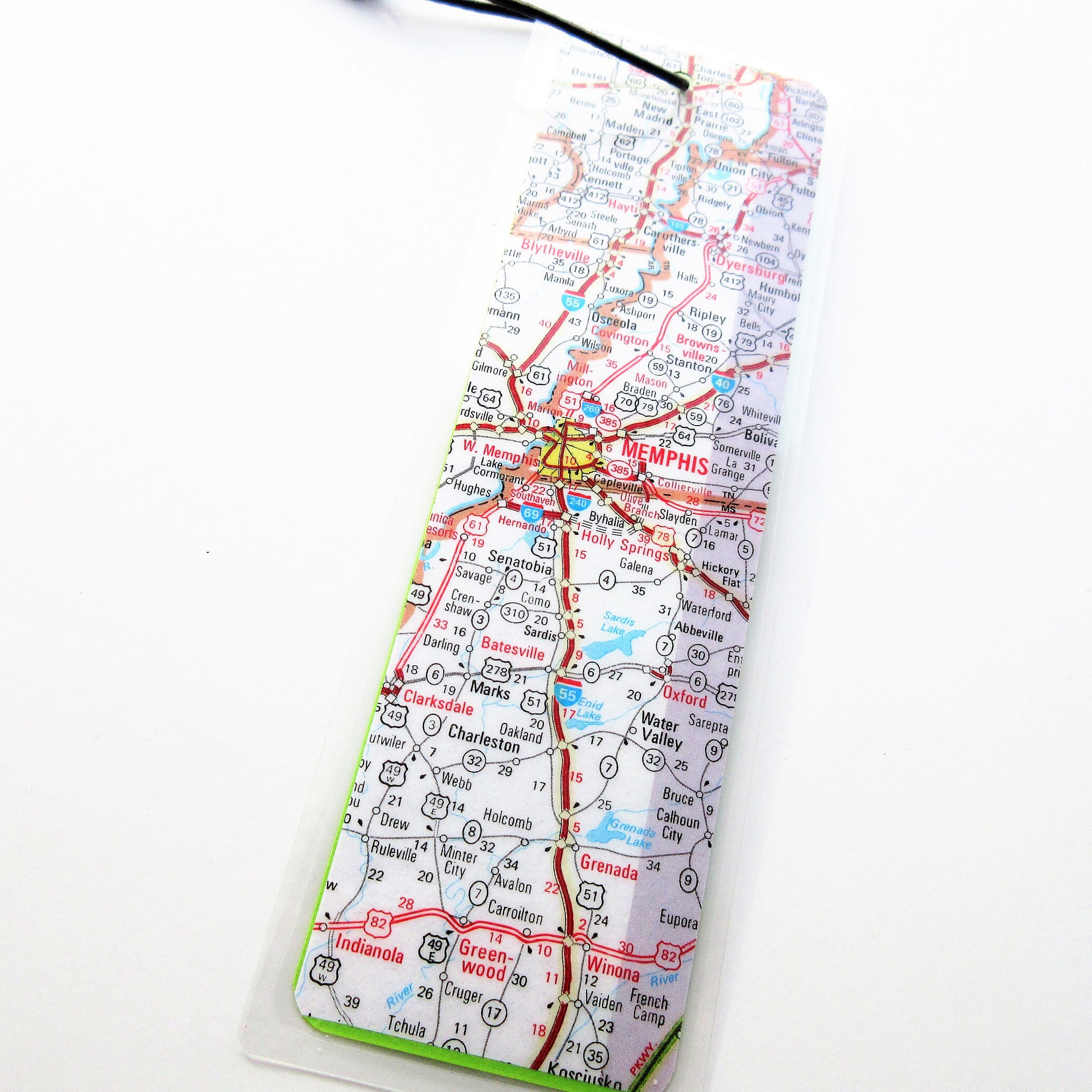 Handmade State Map Bookmark: Laminated Travel Gift - Etsy