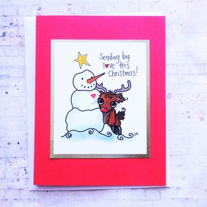 Cartes de Noël, cartes de Noël rennes, cartes de vœux, emballage cadeau de Noël, voeux de Noël, cartes multi-pack, Noël fantaisiste