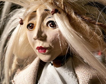 OOAK art doll, inspirational doll, Spirit Doll, “Moon Chaser”
