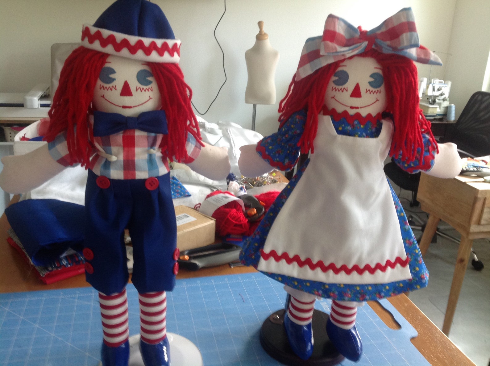 Willie 15 Inch Set of 2 Raggedy Ann & Andy Custom - Etsy