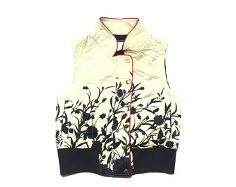 LEUR LOGETTE Anatelier Floral Waistcoat Sz 1 Made in Japan rrp297