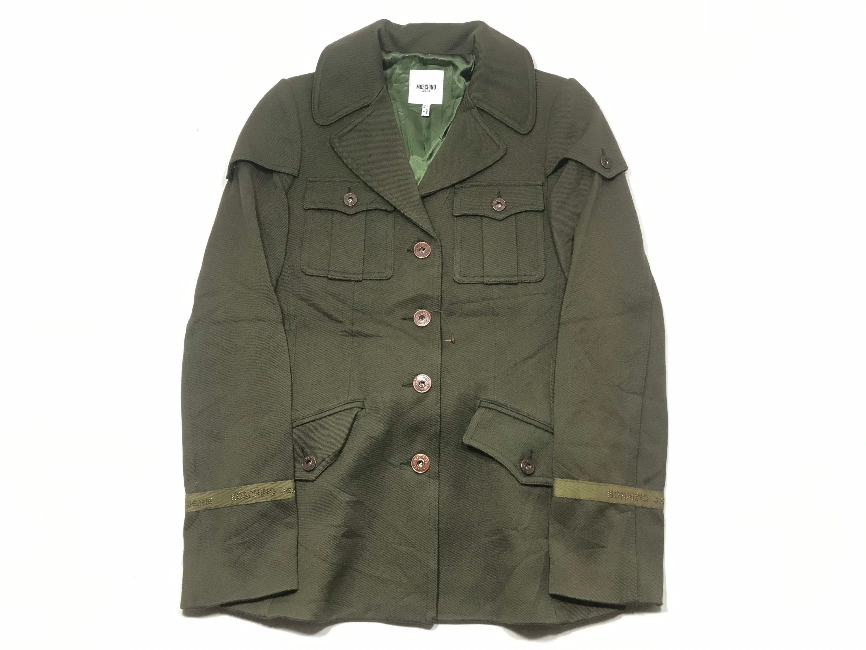 moschino military jacket