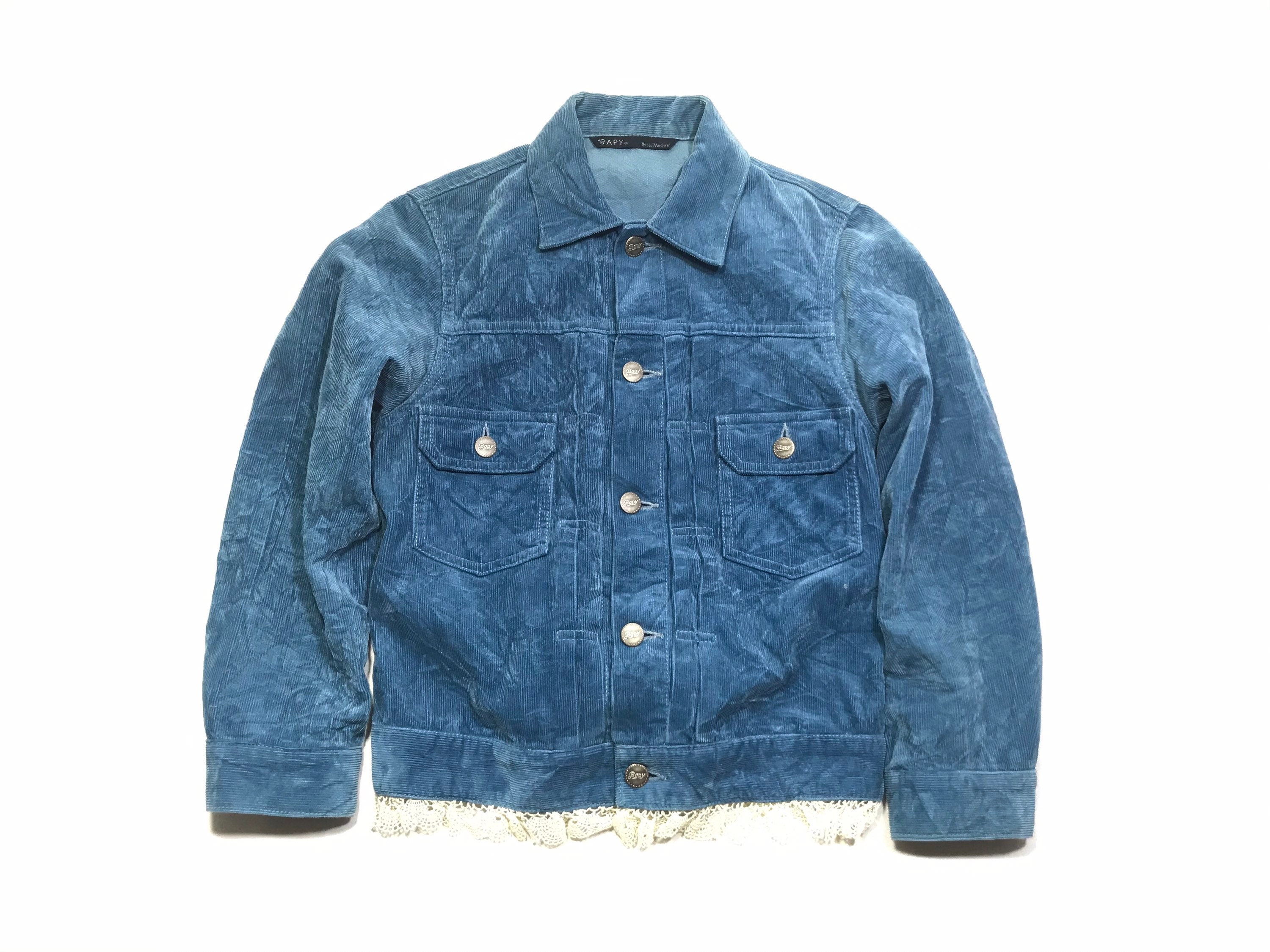 BAPY BAPE Corduroy Jacket Sz Medium Made in Japan - Etsy
