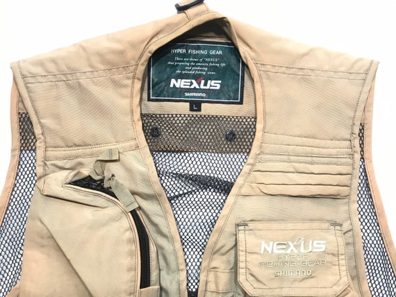 SHIMANO NEXUS Hyper Fishing Gear Hunting Vest Jacket Sz Large