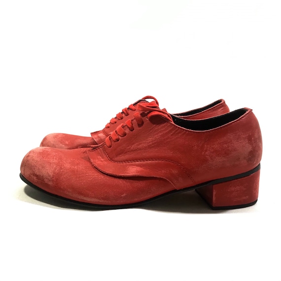 COMME des GARCONS Distressed Leather Shoes Made in