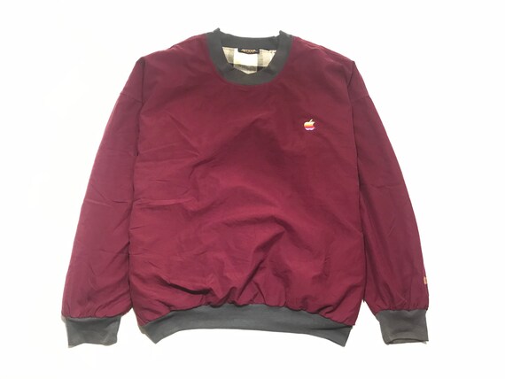 Vintage APPLE MACINTOSH Rainbow Logo Sweatshirt Sz