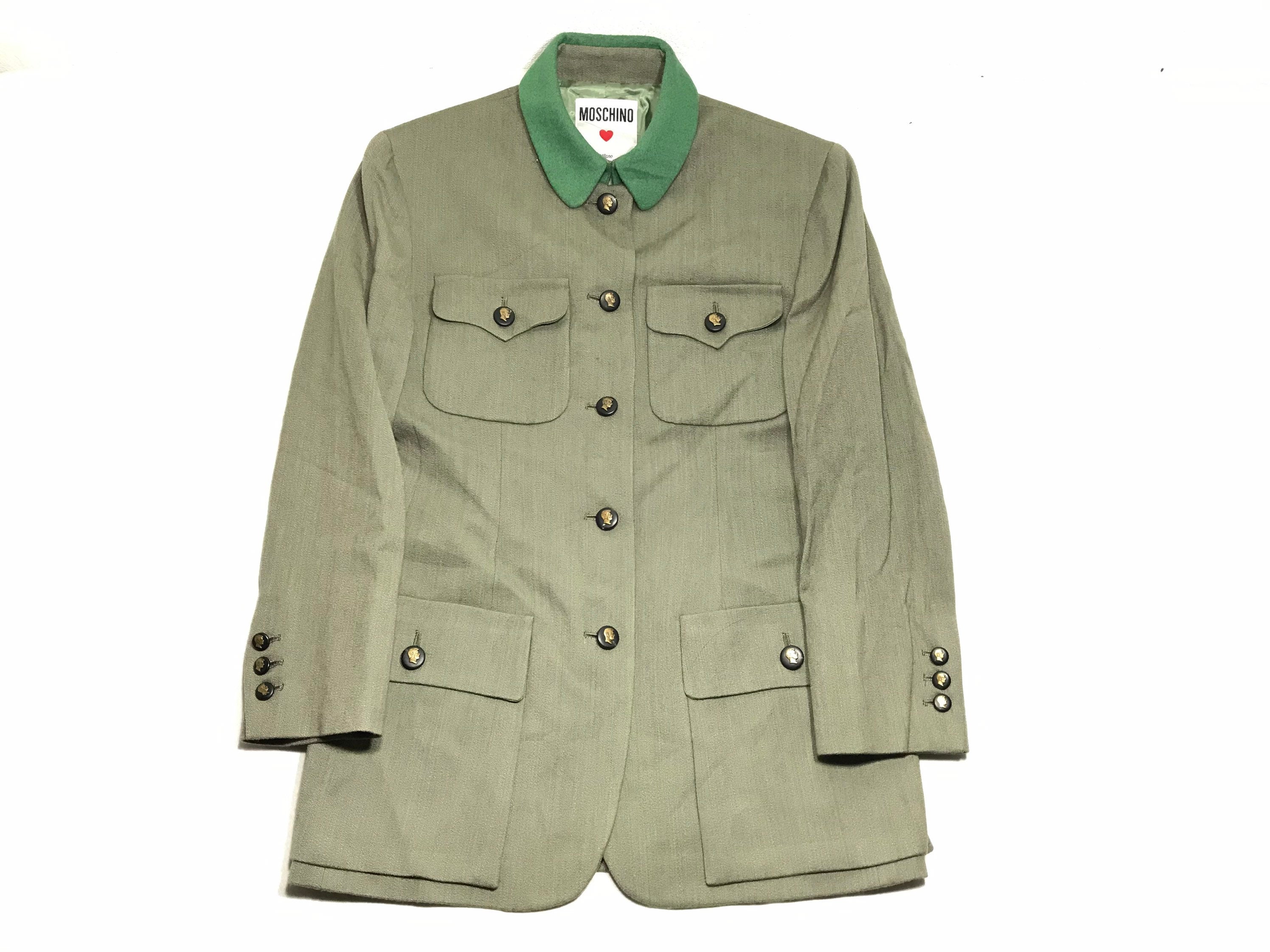 moschino military jacket