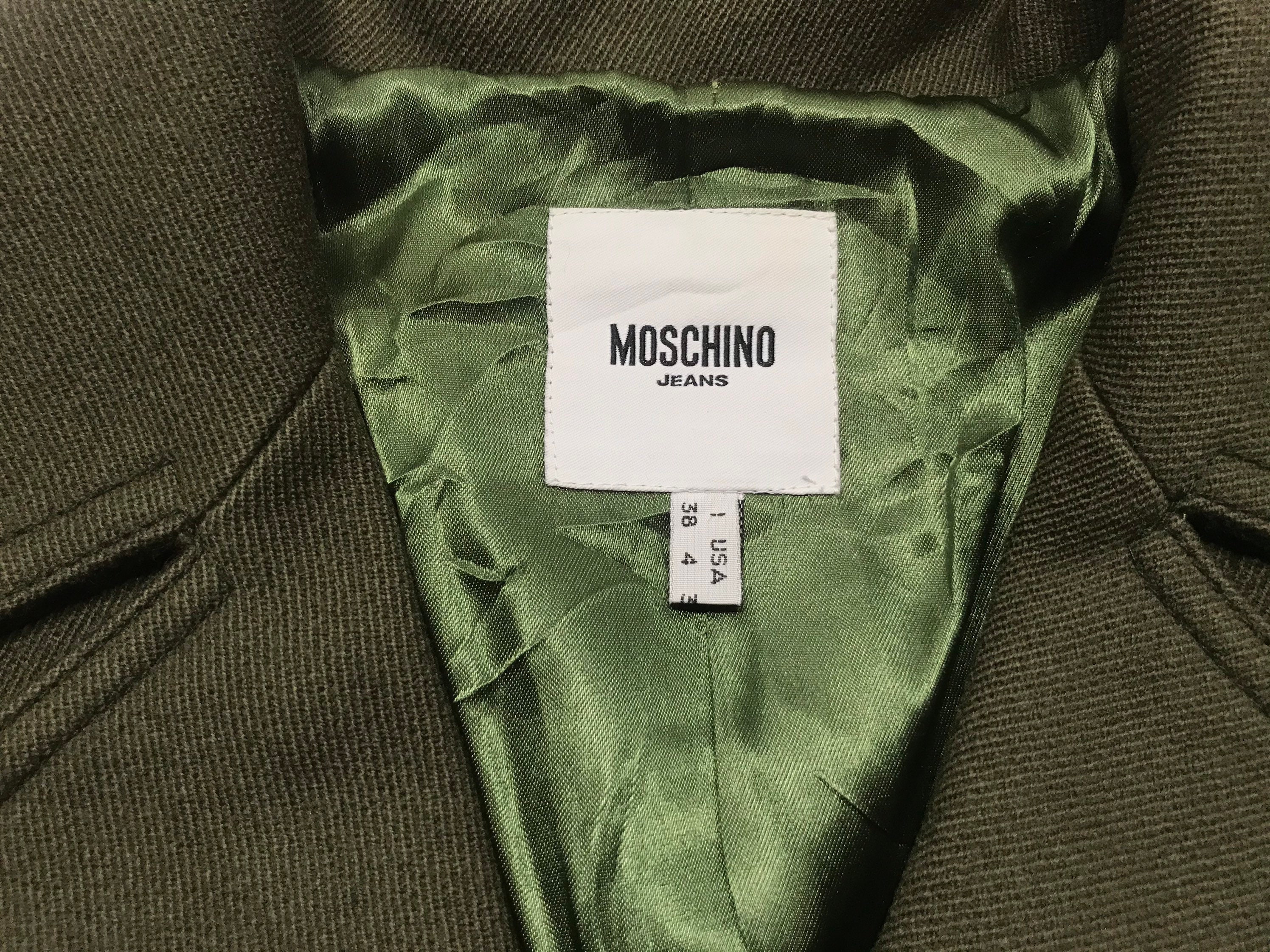 moschino military jacket