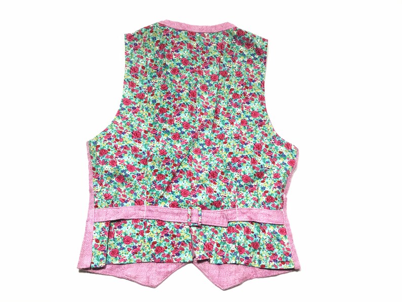 LEUR LOGETTE Anatelier Floral Waistcoat Sz 1 Made in Japan rrp297