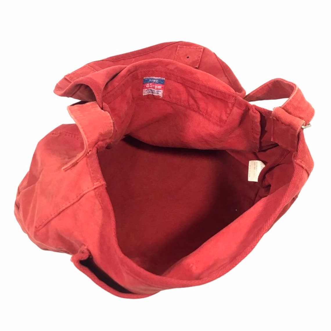 45rpm Canvas Messenger Bag Made in Japan Etsy