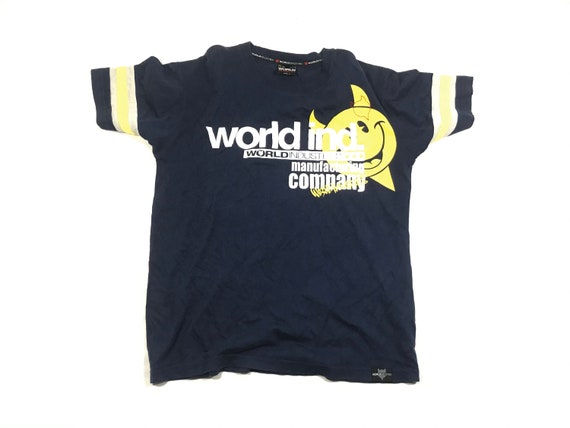 Vintage 90' WORLD INDUSTRIES Skateboard Tee Sz Lar
