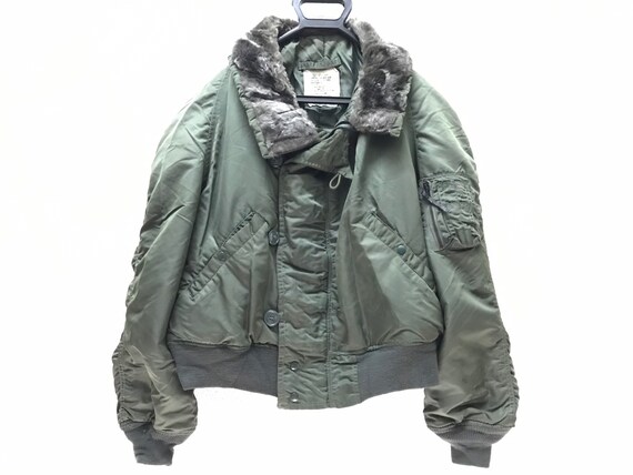 Vintage 80 ALPHA INDUSTRIES N-2B Fur Army Military Garment - Etsy