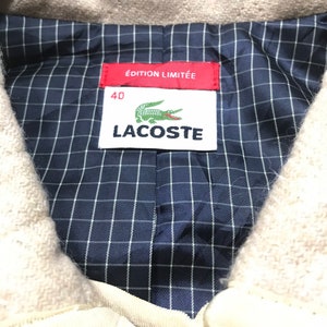 LACOSTE Edition Limitee Quilted Jacket Sz 40 - Etsy