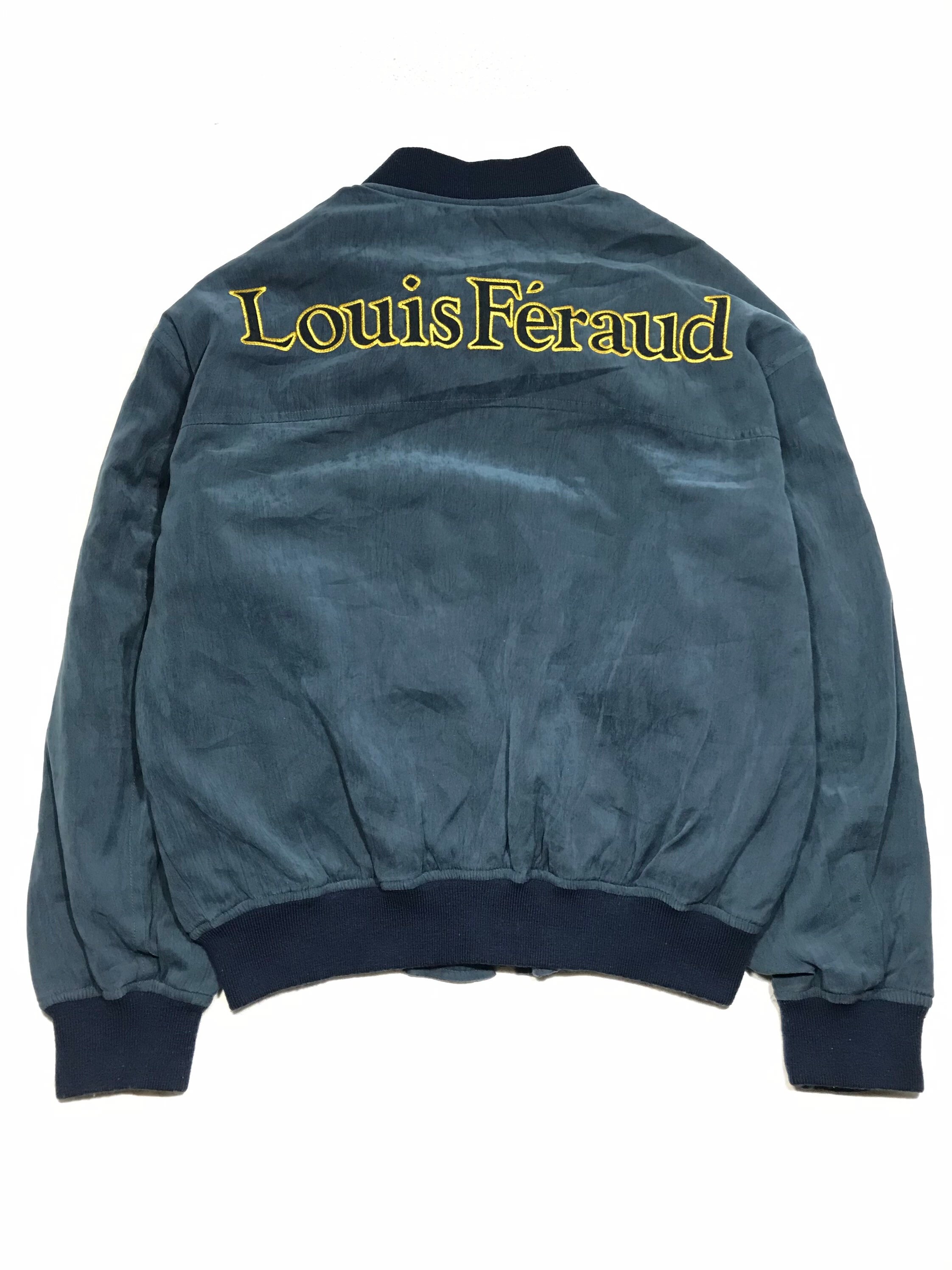 LOUIS FÉRAUD Paris Embroidered Logo Spellout Bomber Jacket Sz -  Finland