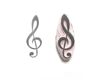 JEWELRY DESIGN STAMP TREBLE CLEF # 251