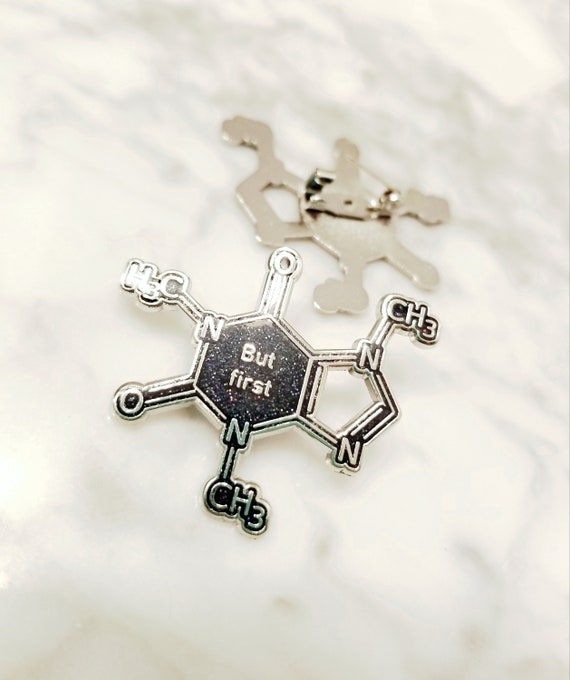 Spilla Con Molecola Di Caffeina - Italia