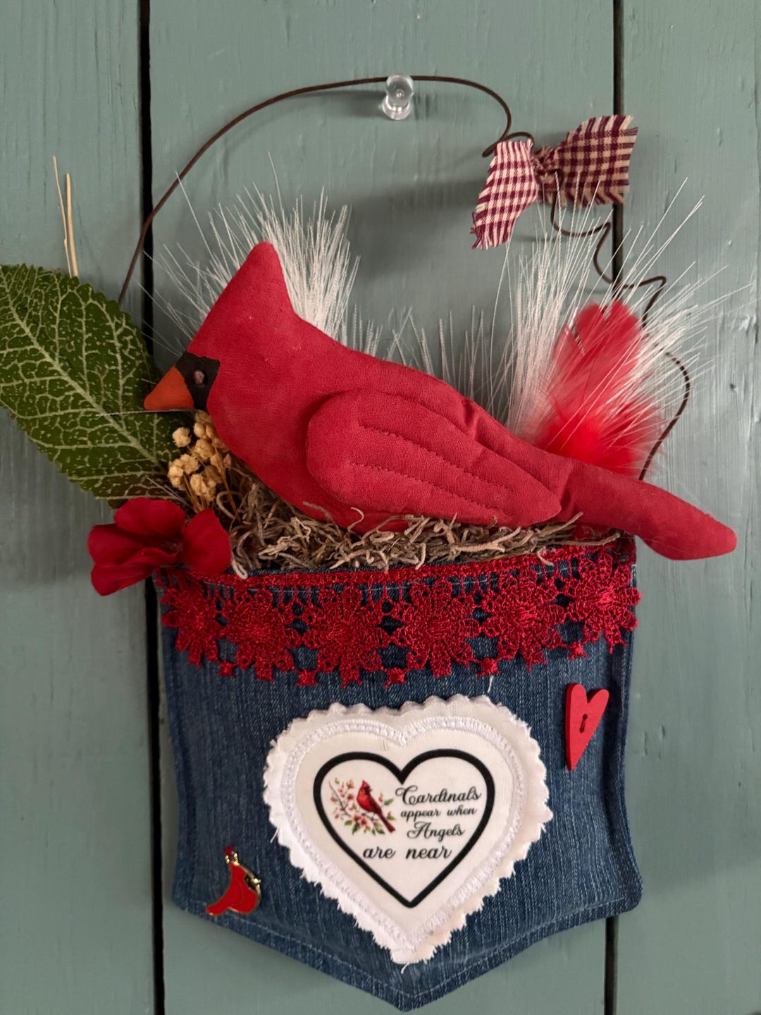 Cardinal Memory Pocket- Cardinal Angel Memorial Gift - Etsy