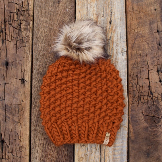 Pom Pom Beanie Slouchy // Luxury Wool Pom Pom Beanie  display picture 3