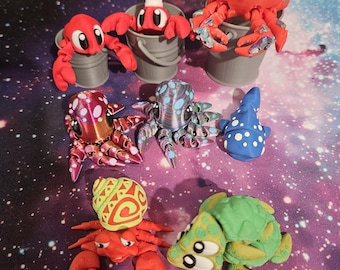 3D Printed Flexi Sea Creatures: Ocean Animal Toys