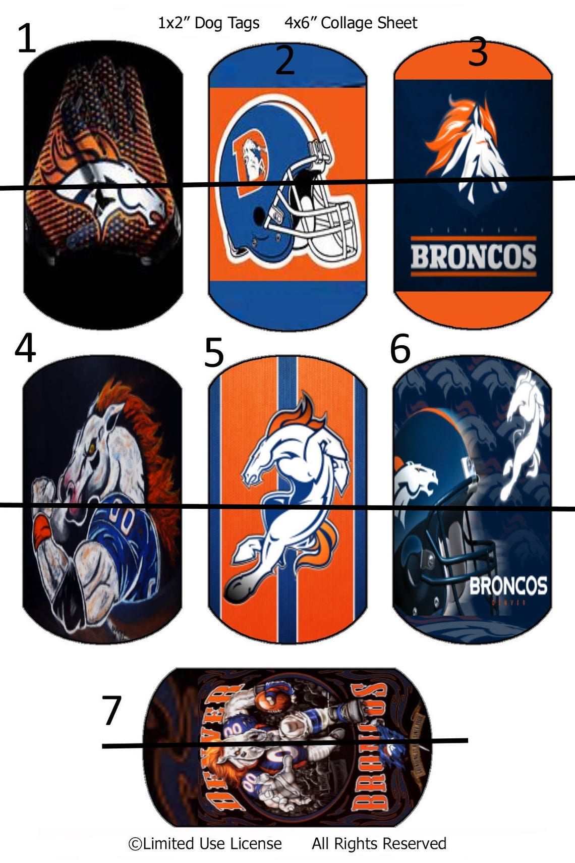 Sports Football Large Dog Tags Necklace steelers,browns,cowboys,miami