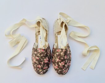 size EU 36 / US 6: Lace up Flat espadrilles - lace up - made in spain - www.mumico.es