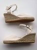 ANKLE STRAP espadrille wedges - IVORY - made in Spain - www.mumicospain.com 
