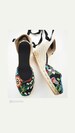 ESPADRILLES WEDGES - Lace up espadrille wedges - FlOrAl EMBROIDERY BlAck- Handmade in Spain - Made to order 