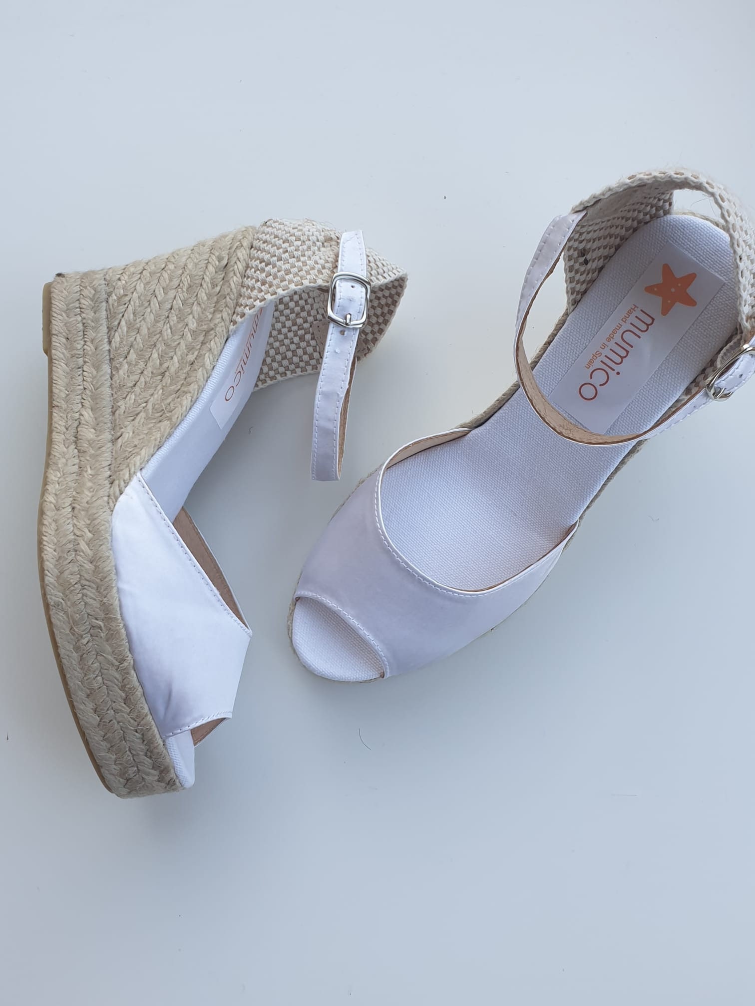 ankle strap flats white