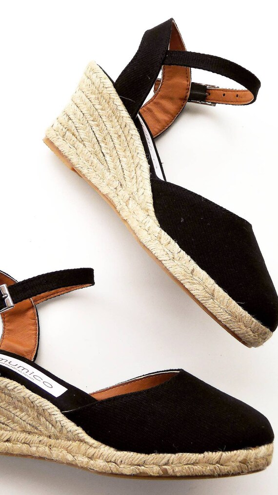 no doubt black platform espadrilles