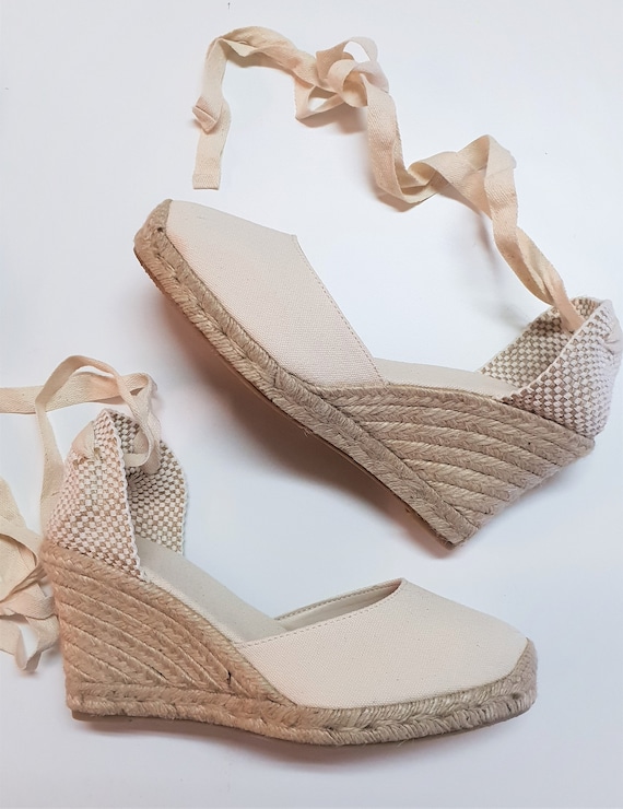 Espadrille hot sale wedge pump