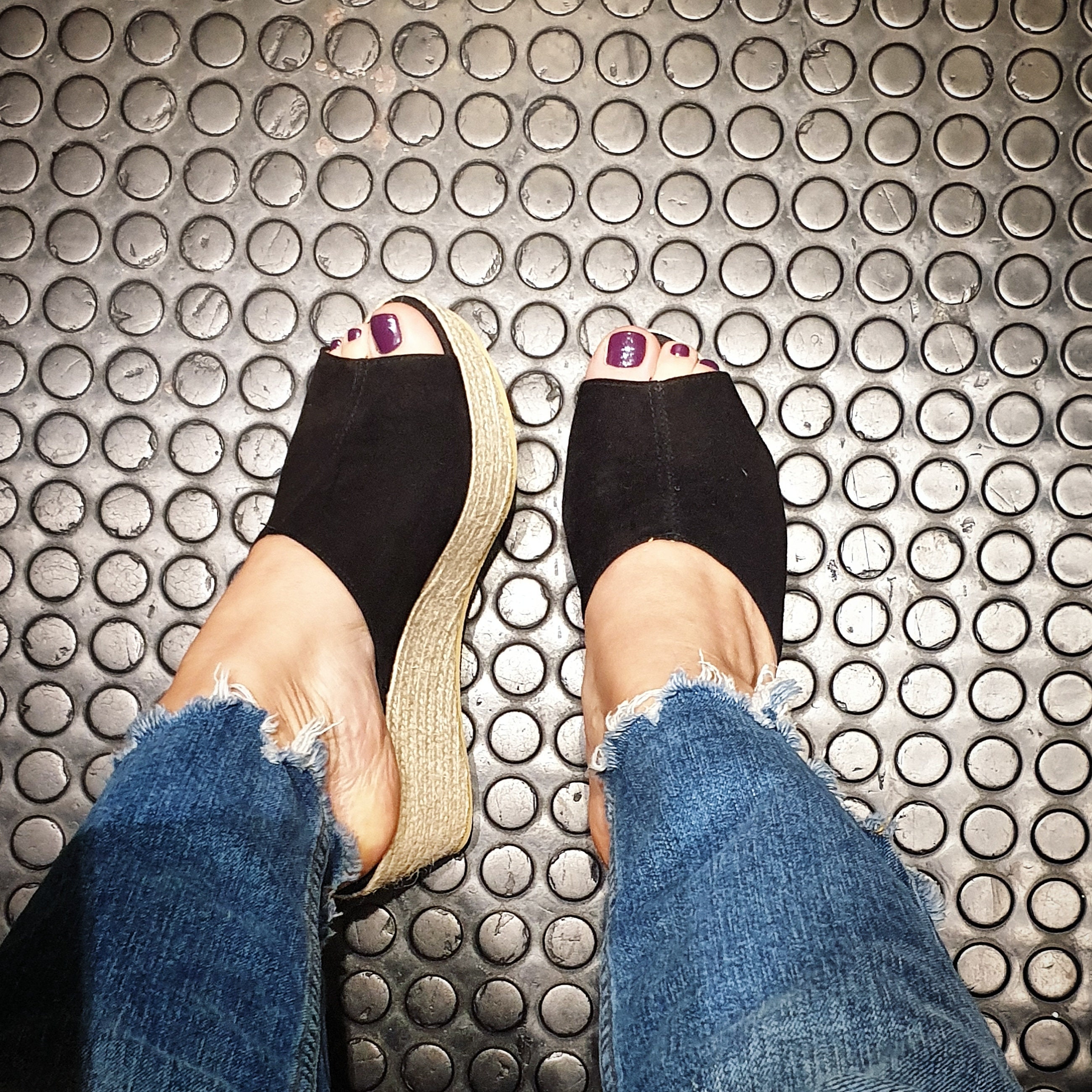 Size EU 36 / US 6: Espadrille Clogs, 6cm Wedges + Platform Size EU 36 / US 6: Espadrille Clogs, 6cm Wedges + Platform