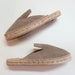 Flat espadrille mules - SPILT LEATHER MULES - made in Spain - www.mumicospain.com 